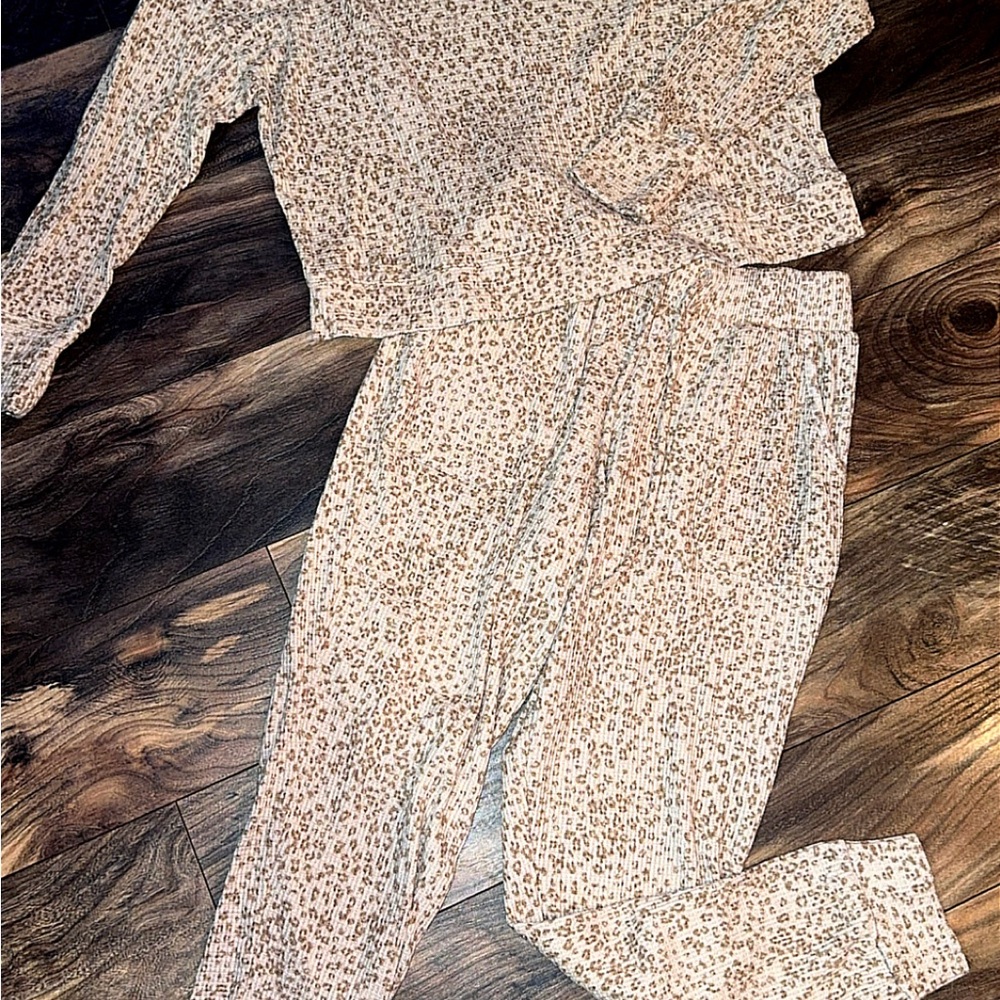 Leopard Print Lounge Set